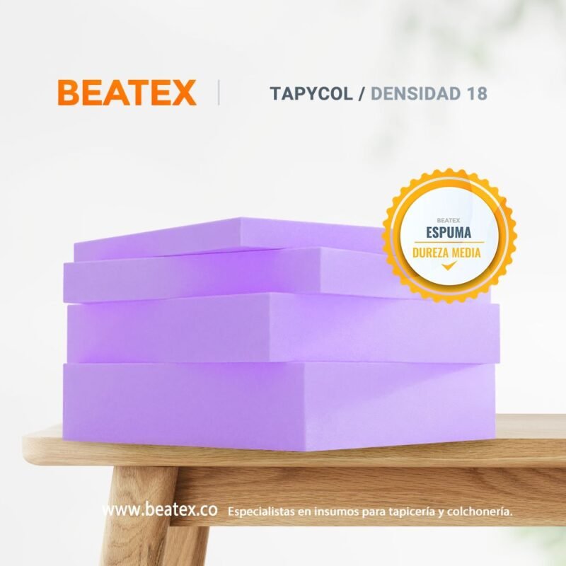 Espuma densidad 18 tapycoli beatex a